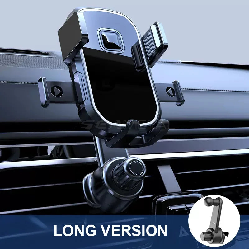 360-Degree Rotatable Gravity Car Phone Holder for Air Outlet - Mobile Device Stand and GPS Support