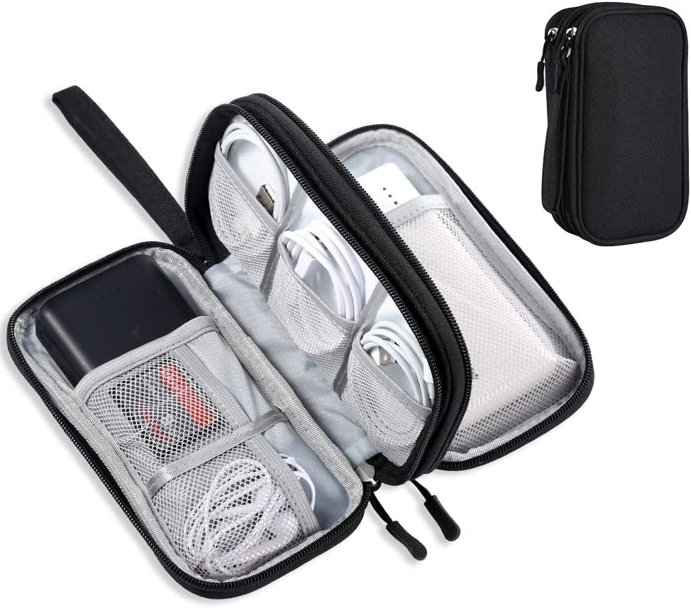 Electronics Travel Organizer, Tech Accessories Pouch Bag for Cables/Charger 