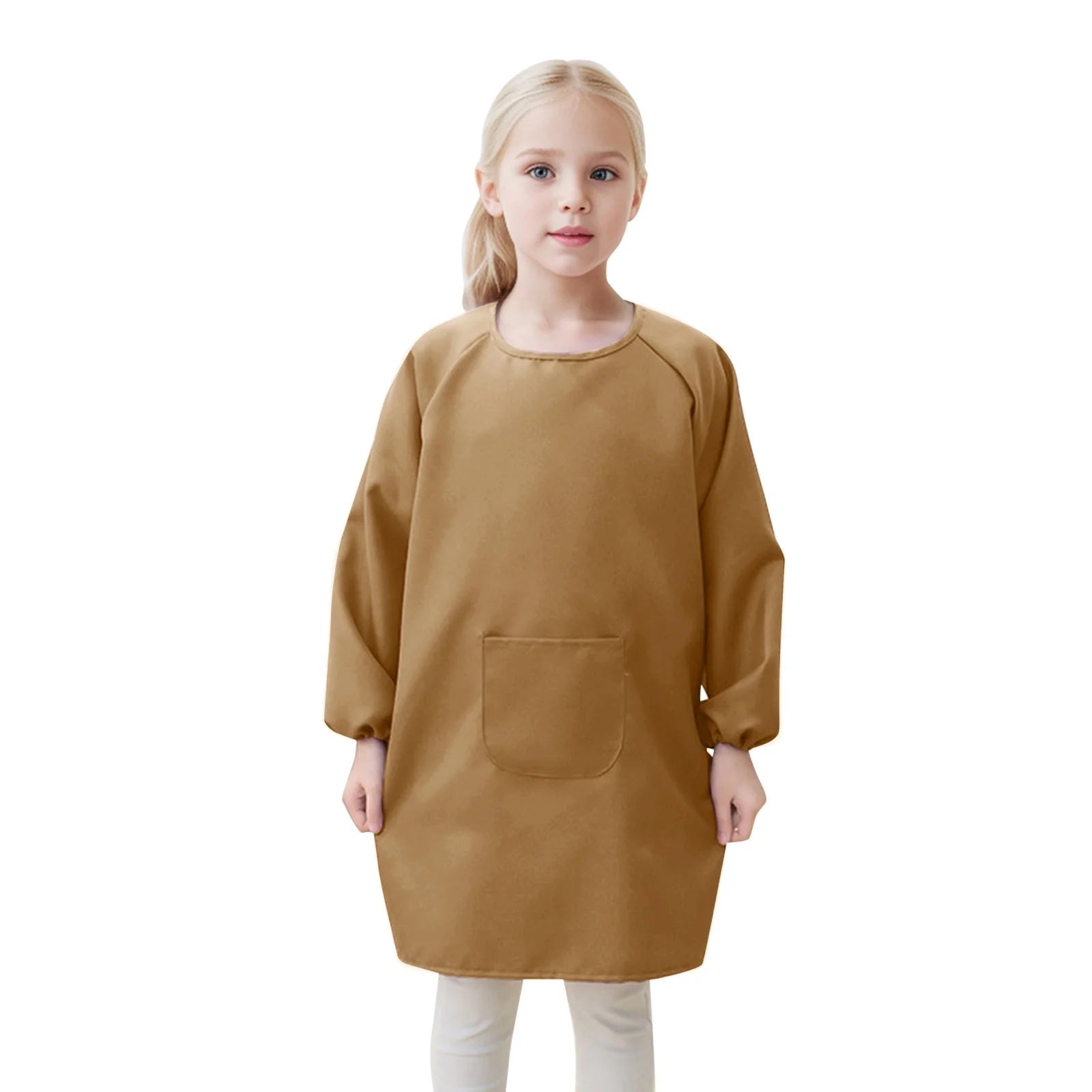 Kid Tshirts Art Cover Ups with Pocket for Children Artist Painting Shirts 