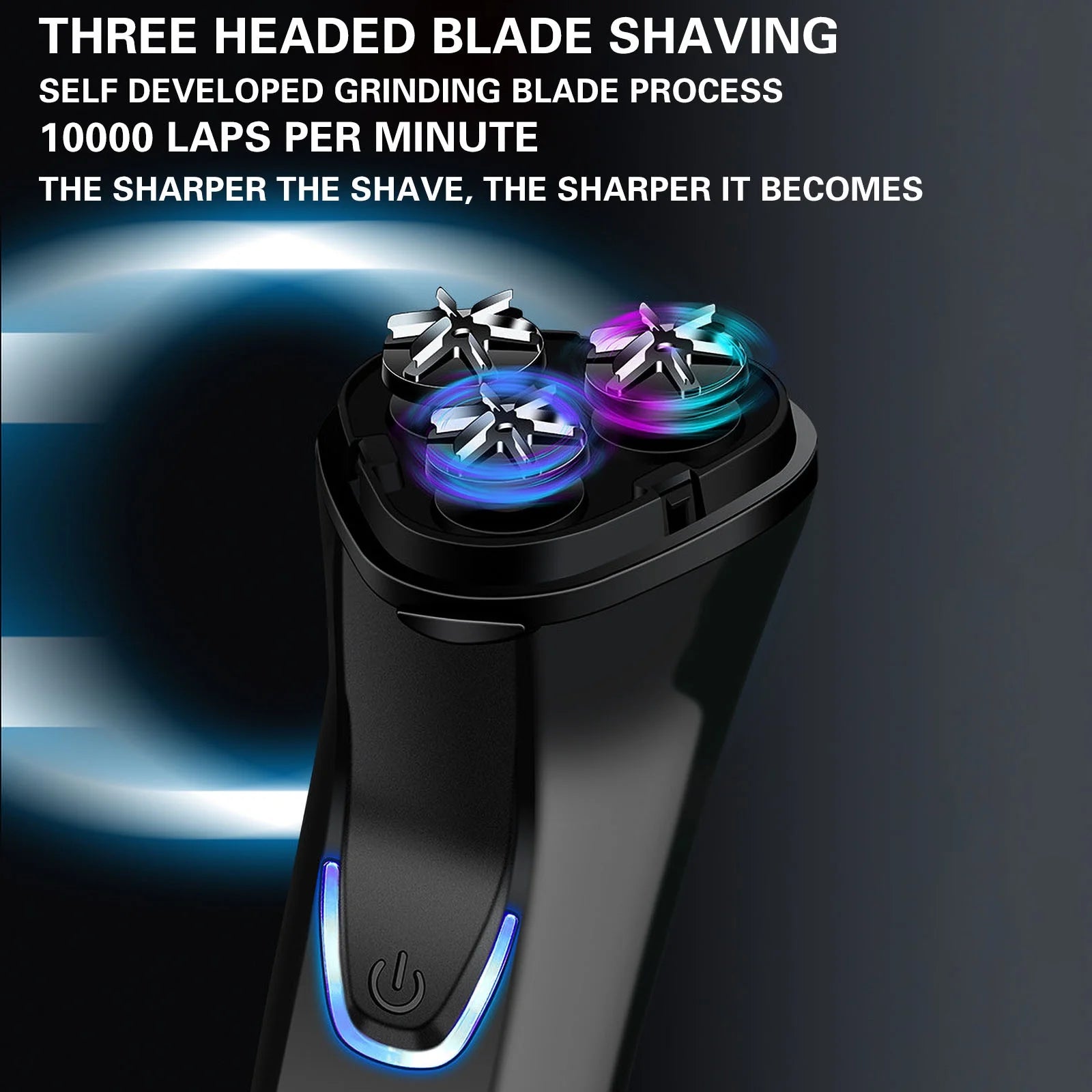 Electric Shaver Rechargeable Three-Head Shaver Men'S Beard, Beauty & Personal Care
