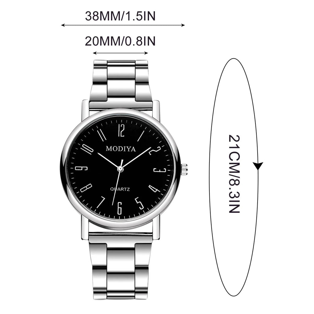 Men'S Fashion Stainless Steel Watches Casual Mens Womens Watches Gifts for He Her Valentine'S Day Gift
