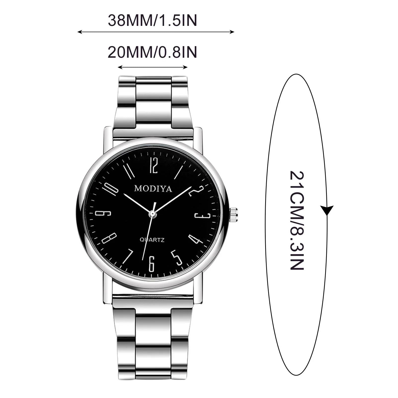 Men'S Fashion Stainless Steel Watches Casual Mens Womens Watches Gifts for He Her Valentine'S Day Gift