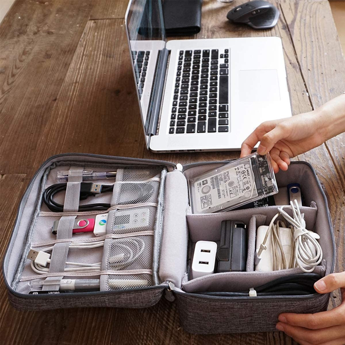 Electronics Organizer,  Electronic Accessories Bag Travel Cable Organizer