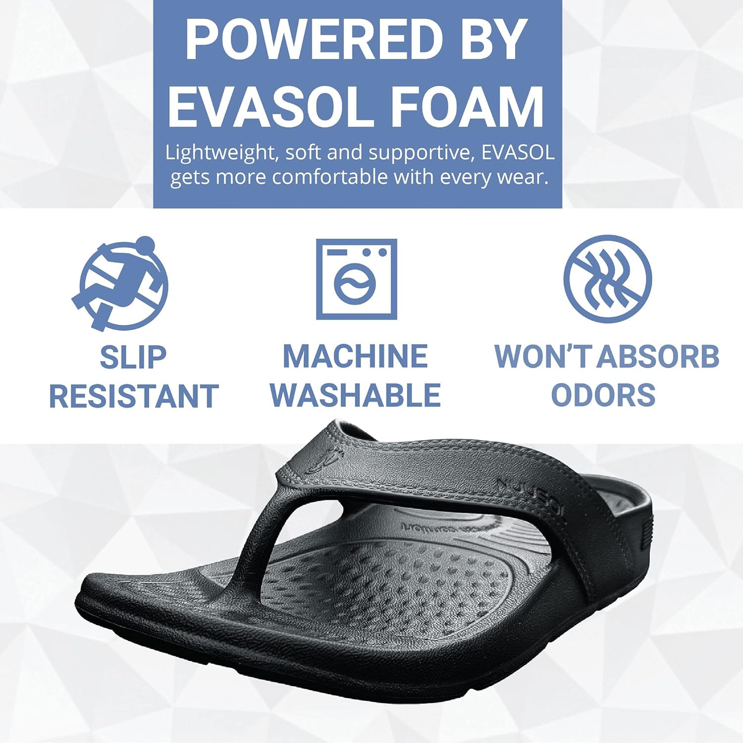 Unisex Cascade Flip Flops; Non-Slip Hiking/Plantar Fasciitis Footwear; Soft Cushion, Lightweight & Comfortable; Arch Support & Textured Footbed, Pain Relief for Joint, Neck & Back Injuries