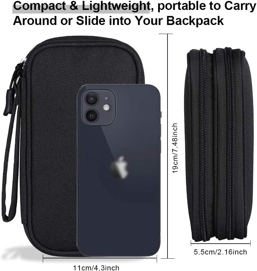 Electronics Travel Organizer, Tech Accessories Pouch Bag for Cables/Charger 