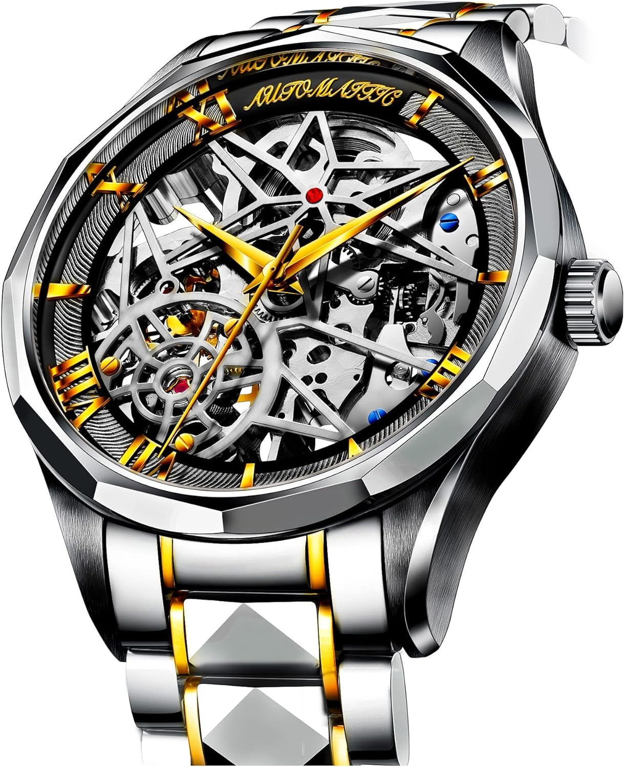 Automatic Mechanical Watches for Men Skeleton Waterproof 