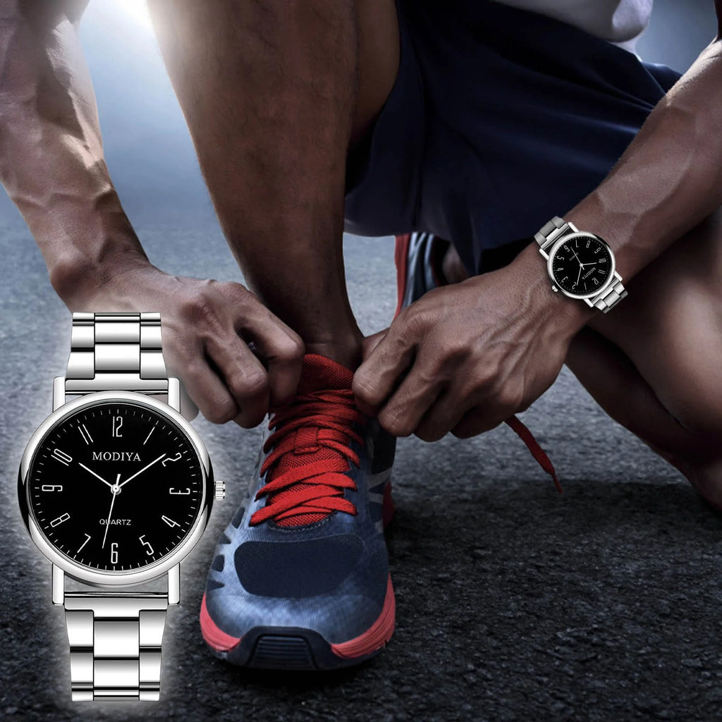 Men'S Fashion Stainless Steel Watches Casual Mens Womens Watches Gifts for He Her Valentine'S Day Gift