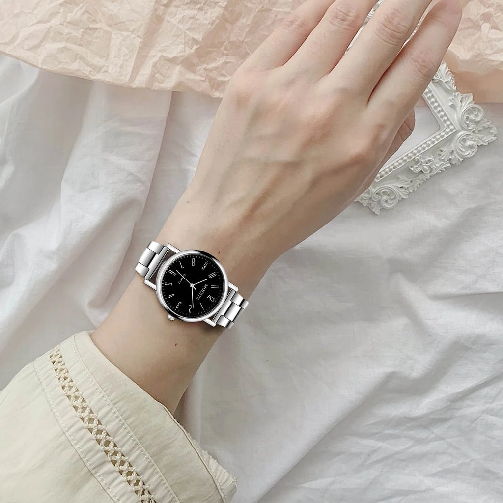 Men'S Fashion Stainless Steel Watches Casual Mens Womens Watches Gifts for He Her Valentine'S Day Gift
