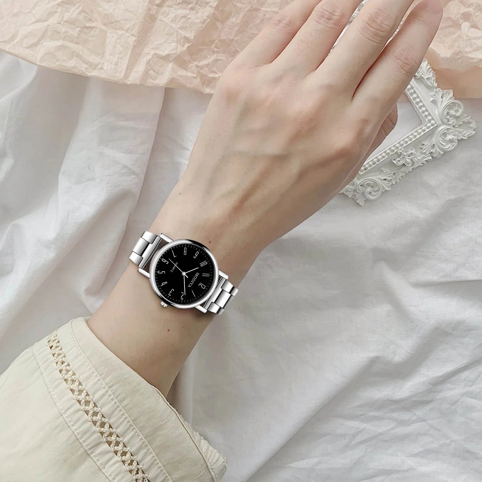 Men'S Fashion Stainless Steel Watches Casual Mens Womens Watches Gifts for He Her Valentine'S Day Gift