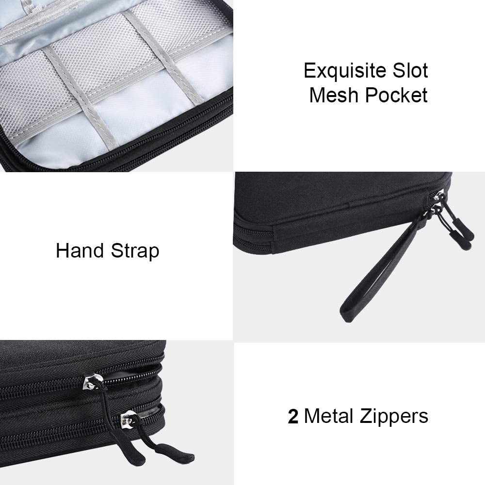 Electronics Travel Organizer, Tech Accessories Pouch Bag for Cables/Charger 