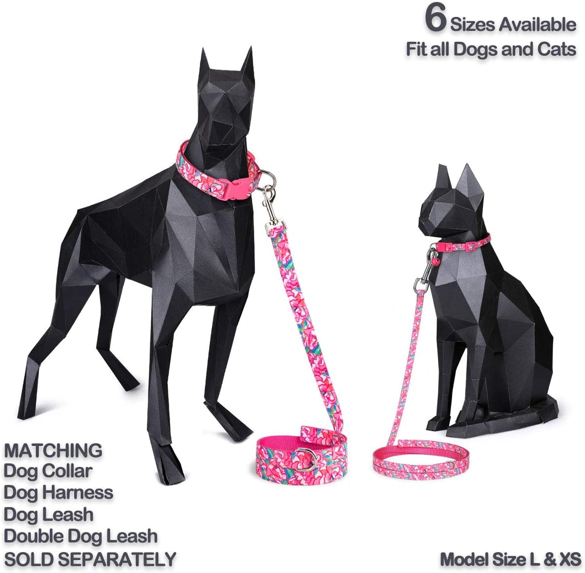Pet Supplies, Designer Collection Cat Collar, XXS, Pink, Aloha Hawaii
