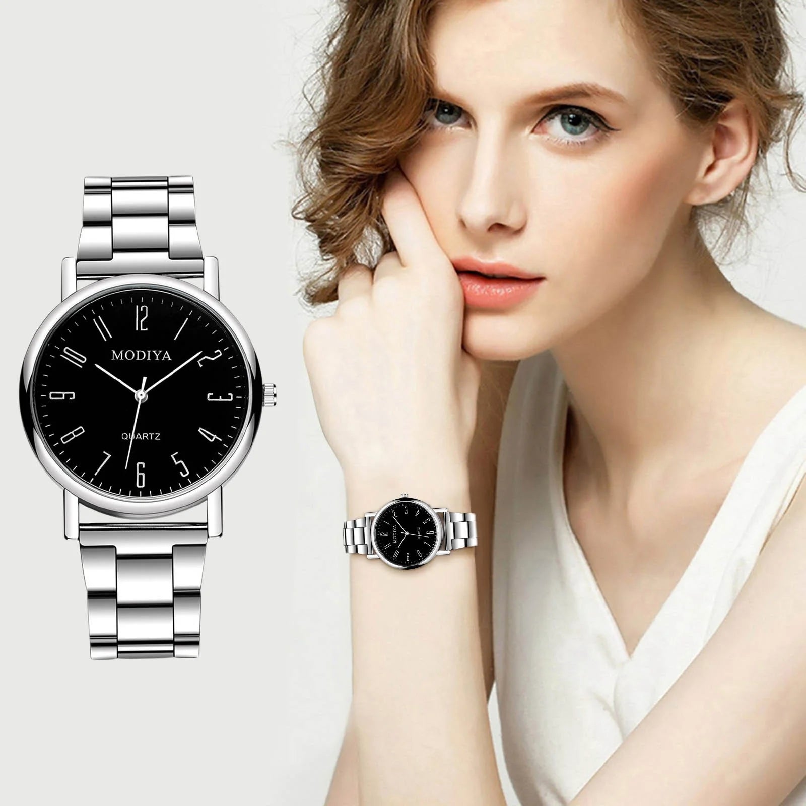 Men'S Fashion Stainless Steel Watches Casual Mens Womens Watches Gifts for He Her Valentine'S Day Gift