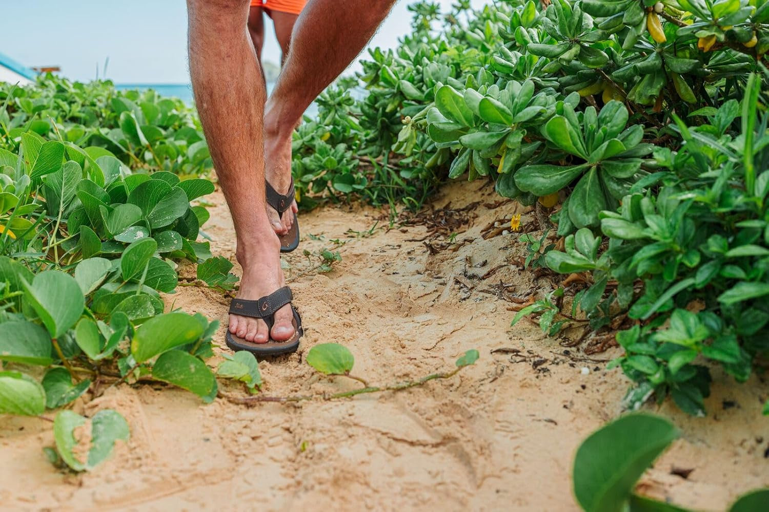 Ohana Men'S Beach Sandals, Water Resistant Flip Flops, Arch Support & Comfort Fit, Lightweight & Durable, Enhanced Grip & Traction