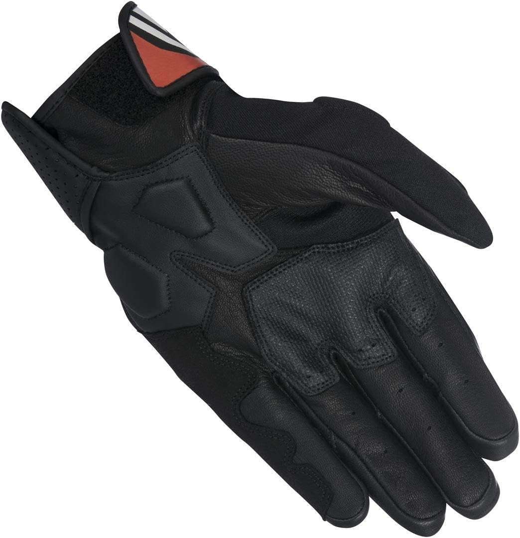 Men'S Booster Motorcycle Riding Glove, Black/Red, X-Large