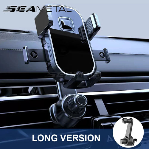 360-Degree Rotatable Gravity Car Phone Holder for Air Outlet - Mobile Device Stand and GPS Support