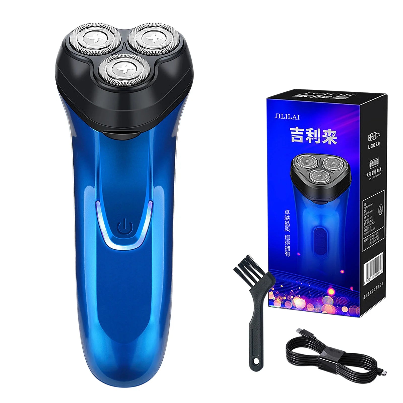 Electric Shaver Rechargeable Three-Head Shaver Men'S Beard, Beauty & Personal Care