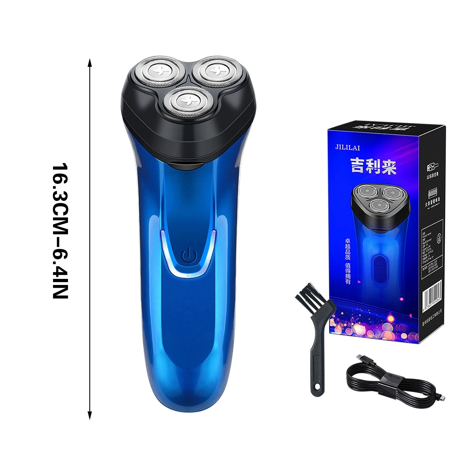 Electric Shaver Rechargeable Three-Head Shaver Men'S Beard, Beauty & Personal Care