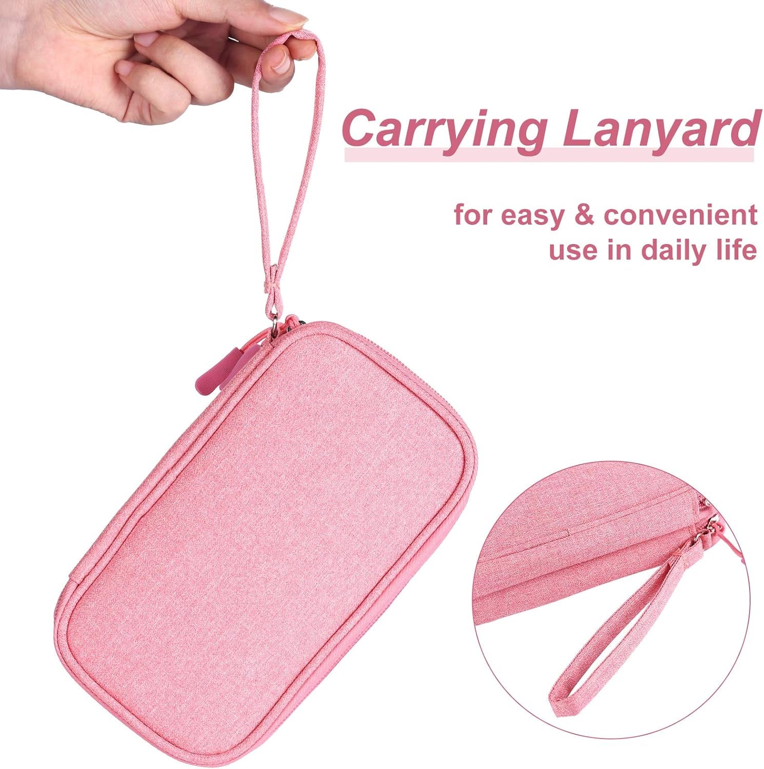 Travel Essentials for Women, Cord Organizer Storage Case Bag for Airplane Accessories & Tech Electronics